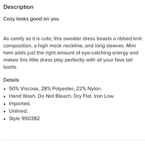 Lulu’s Snug As Can Be Black Ribbed Mock Neck Sweater Dress Size Small - Picture 10 of 10